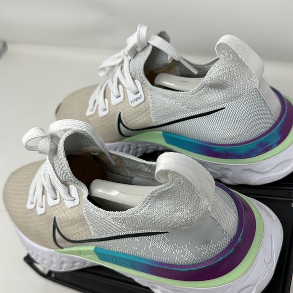 Nike React Infinity Run Flyknit FK Running 9.5 CD4371 102 White Vapor Green Men - Picture 5 of 16